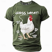  Ανδρικό Αστείο Μπλουζάκι Γραφικών 'Μάντεψε Τι Κωλοκοτό' Μπλουζάκι Με Σύντομο Μανίκι  Λέξεις