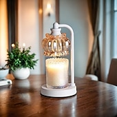 economico lampada da comodino-Lampada scaldacandele con timer, lampada scaldacandele dimmerabile, scaldacera per candele con nero