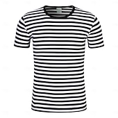 voordelige Carnaval Klassiekers-Klassiek personage uit een sprookjesboek T-Shirt Mimespeler Mime Clown Wit en rood Gestreept  Volwassenen Voor heren Uniseks Halloween Carnaval Boekenweek Feest Prestatie Gemakkelijke