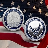 cheap U.S. 250th Anniversary-U.S. Air Force Commemorative Coin – United States 250th Anniversary Iron Art Military Challenge Coin, Metal Collectible Medal for Airmen &amp; Patriotic Gifts Semiquincentennial