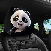 זול כיסויי בד-2 יחידות כיסויי משענות ראש לרכב עם הדפסה מצוירת של חיות חמודות, ללא מילוי, אביזרי פנים לרכב, כיסויי משענות ראש אוניברסליים לרכב, קישוטי פנים לרכב, מתאים לשימוש בכל מזג אוויר ללא מילוי