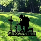  Allgemeine Soldatensilhouette, kniende Soldatenstatue, Gartendekoration, Schilder zum Unabhängigkeitstag, Gartenkunst für Rasen und Garten, Dekoration für Zuhause