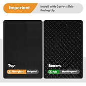  tappeto per camino, 2' x 3'6'' x 0.06'' tappeti per camino resistenti al fuoco, in fibra di vetro e con fondo antiscivolo, tappeti per camino resistenti al fuoco, cuscinetti per camino per stufa a