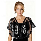 Χαμηλού Κόστους σάλι κάπας-Μπλέιζερ Γκατσμπυ 1920s Σατέν Κάλυμμα Γυναικείο Σαφράν Ράψιμο Σαφράς Με Παγιέτες Για Πάρτι Γάμου Καλεσμένη Άνοιξη Καλοκαίρι Φθινόπωρο ντύσου εντυπωσιακά