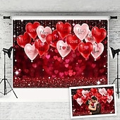 economico Tapezzerie per le vacanze-Arazzo "ti amo" per San Valentino, perfetto per confessioni, feste, proposte, sfondi per eventi, decorazioni romantiche per cabine fotografiche, celebrazioni o occasioni speciali