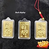 billiga Event &amp; Party Supplies-Nyckelring för hästens år 2026 - lyckosouvenir med hästdesign fyrkantigt stjärntecken slitstarkt karbinlås i aluminiumlegering perfekt för nyårsdekorationer nyårsdekorationer festlig nyckelring