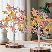 cheap Decorative Lights-Simulated Butterfly LED Birch Tree Light 60cm-24LEDs AAA Battery USB Dual purpose Indoor Spring and Summer Bedroom Bedhead Living Room Dining Room Party Wedding Atmosphere Decoration Ornament Lights