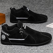 economico Scarpe Casual Slip-On-scarpe slip-on beige da uomo con tomaia morbida: comode scarpe da tutti i giorni per un abbigliamento casual e un comfort che dura tutto il giorno