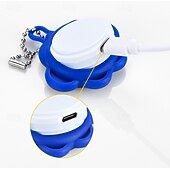 tanie Dekoracyjne światła-1 opakowanie wisiorka LED dla zwierząt domowych z ładowalną, świecącą obrożą dla psów i kotów, kolorowy cykl, silikon, 6-godzinny czas pracy na baterii, światło bezpieczeństwa w nocy