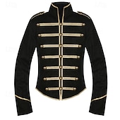 economico Cime-Retrò Vintage Rococò Cappotto Mascherata Giacca da circo Lunghe Principe Aristocratico Costume Per uomo Carnevale Mascherata Evento / Festa Adulti Cappotto Autunno &amp; Inverno