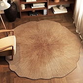 economico Tappeti-tappeto rotondo di lusso di alta qualità per soggiorno, tavolino da caffè, camera da letto, comodino, facile da pulire, morbido, decorazione per pavimenti di casa per un'eleganza moderna