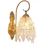 cheap Indoor Wall Lights-rench Wall Lights Wall Sconces Copper Gold Wall Lights Aisle Lighting Creative Bedside Lamps Crystal Chandelier,Chandelier Light