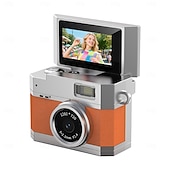 billiga Kamera, Fotografi &amp; Video-Ny tumstor flip-skärm mini kamera retro digital kamera mini med snodd 180 flip-skärm videoläge multi-stil skönhetsfilter Valentinsdagpresent