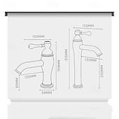 levne Koupelnové baterie-Koupelna Umyvadlová baterie - Klasické Starožitná mosaz Baterie na střed Jedna rukojeť, jeden otvorBath Taps