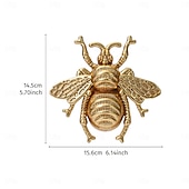 voordelige muur sculpturen-Wanddecoratie van een vliegende bij van hars, een uniek hangend ornament met insectenthema, perfect voor feestdecoratie, kamerdecoratie, woonaccessoires en wanddecoratie met een natuurlijke