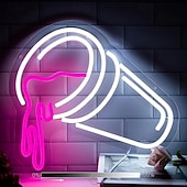 abordables 123496-Enseigne lumineuse LED néon café, dimmable, alimentée par USB, colorée, pour intérieur chambre, restaurant, café, mur, créative, en forme d'alphabet, décorative.