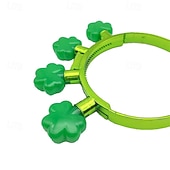 economico Luci decorative-fascia per capelli con luci per il giorno di San Patrizio, cappelli con trifoglio, decorazioni per il giorno di San Patrizio