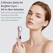 cheap Skin Care Tools-Eye Massage Device To Diminish Dark Circles And Puffiness With Vibration To Tighten Pores And Warmth For Relaxation Featuring A Light Beige Lifting Function.