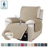 abordables Funda para sillón reclinable-Funda de sofá para mascotas, color sólido, elástica, impermeable, antideslizante, resistente a las manchas, universal, moderna y sencilla, para el hogar, sala de estar, regalo para dueños de mascotas