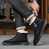 cheap Winter &amp; Snow Boots-Men's Yellow Insulated Winter Boots, Warm and Comfortable Snow Boots for Cold Weather, Ideal for Winter Hiking, Snowboarding and Outdoor Activities