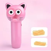 お買い得  猫用おもちゃ-猫の紐おもちゃ、手持ち式、かわいい猫用ロープランチャー - 室内遊び用のインタラクティブな電動おもちゃ