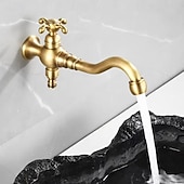 preiswerte Waschbeckenarmaturen-Waschbeckenarmatur - drehbar Chrom Wandinstallation Einhebel EinlochBath Taps