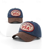 preiswerte Patriotische 250 Hüte-Herren Unisex Hut zum 250-jährigen Jubiläum der Vereinigten Staaten Baseballkappe Sonnenhut Trucker-Kappe Blau Wein Baumwolle Verstellbar Patriotisch Urlaub Sport Täglich Outdoor Streetwear Flagge
