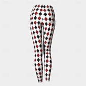 cheap Bottoms-Cologne Carnival Pants Leggings Clown Jester Diamond Pattern Cosplay Adults' Women's Carnival Mardi Gras Casual Party Dress Up