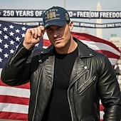 voordelige Patriottische 250 Hoeden-Voor heren Hoed ter ere van het 250-jarig jubileum van de Verenigde Staten Baseballpet Zonnehoed Trucker Hoed blauw Wit Polyesteri Afdrukken Vaderlandslievend Modieus Casual Straat Dagelijks