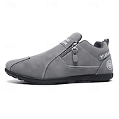 economico Scarpe Casual Slip-On-scarpe slip-on beige da uomo con tomaia morbida: comode scarpe da tutti i giorni per un abbigliamento casual e un comfort che dura tutto il giorno