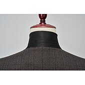 رخيصةأون أزياء الرجال من عشرينيات القرن العشرين-عتيق / معتق الهدر 20S عشرينيات بدلة ثلاث قطع بنطلون بدلة غاتسبي العظيم انسان محترم رجل العصابات رفقاء العريس ملابس تنكرية رجالي حفلة تنكرية زفاف ضيف حفل زفاف حفل / مساء للبالغين معطف بنطلونات صدار