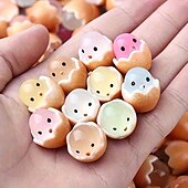 preiswerte Ostern-100 Stück leuchtende Osterkükenfiguren, Mini-Kükenstatuen zum Befüllen von Ostereiern, für Feengärten, Puppenhausdekoration, Bastelarbeiten, Frühlings- und Weihnachtsdekorationen