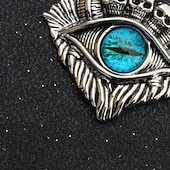 お買い得  ネックレス＆ペンダント-ペンダントネックレス For 女性用 ストリート 日常 合金 スカル 目