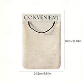 cheap Storage &amp; Organization-2pcs Large Capacity Mesh Storage Wall-mounted Multifunctional Storage Bag Suitable for Vegetables Fruits Groceries Underwear-Socks Storage Bag Reusable Kitchen Storage and Organizing Tool