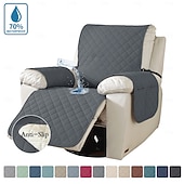 abordables Funda para sillón reclinable-Funda de sofá para mascotas, color sólido, elástica, impermeable, antideslizante, resistente a las manchas, universal, moderna y sencilla, para el hogar, sala de estar, regalo para dueños de mascotas