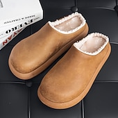 economico Zoccoli e pianelle da uomo-comode scarpe slip-on da uomo foderate in pelliccia: morbide, calde, perfette per ricevimenti di nozze rilassati e riunioni al chiuso