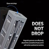 cheap Drill Bit Set-44-in-1 Magnetic Screwdriver Set with 44 Interchangeable Bits Heavy-Duty Compact Tool Kit for Electronics, Repair, Car Maintenance, DIY &amp; - Portable Magnetic Toolchest Compatible Screwdriver Tools