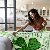cheap Blankets &amp; Throws-St. Patrick's Day Irish Gifts for Women &amp; Men, SLÁINTE Irish Blessing Blanket, Thoughtful Saint Patrick's Day Gift, Celtic Blessing Present, Unique Irish Décor.