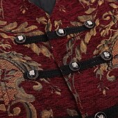 economico Cime-Retrò Vintage Gotico Rococò Gilet Principe Aristocratico Jacquard Costume Per uomo Costume di Carnevale Carnevale Mascherata Carnevale Adulti Gilet Tutte le stagioni