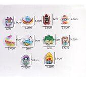 ieftine Acumulatoare-șir de lumini decorative din fier forjat Ramadan Eid 3m-20leds felinar castel stea lună atmosferă lumină decorativă baterie AAA sursă de alimentare USB