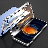 ieftine Carcase iPhone-telefon Maska Pentru iPhone 17 Pro Max 17 Air 16 15 14 Pro Max Plus Caz de adsorbție magnetică Crystal Clear Detașabil Transparent Magnetic armură Sticlă Temperată MetalPistol