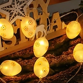 זול מופעל באמצעות USB-ביצי פסחא לד מחרוזת אורות USB מחרוזת אורות פיות לקישוט מסיבת פסח באביב קישוט פנימי וחיצוני