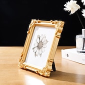 abordables Sculptures-Cadre photo décoratif à motif tridimensionnel de style européen (1 pièce), idéal pour la décoration de photos dans une chambre ou un bureau, accessoire de photographie et décoration murale.