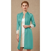 رخيصةأون يلف الأم-كم طويل معاطف / جواكيت دانتيل / ساتان زفاف / حفل / مساء مشد نسائي مع دانتيل / زينة / زر