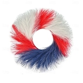 olcso USA 250.-250 Év Amerikai Függetlenség Napi Otthoni Ajtó Dekorációk Piros Kék és Fehér Koszorúk Ünnepi Parti Függetlenség Napi Koszorúk