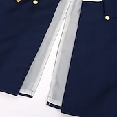 250-jähriges Jubiläum USA Rokoko Barock Outfits langarm George Washington Alexander Hamilton Kolonial Kostüm Herren Karneval Unabhängigkeitstag 4. Juli Erwachsene Mantel Hose Kragen