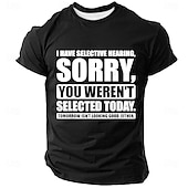  Men's Funny Slang T Shirt Short Sleeve T shirt 3D Print Crew Neck Shirt Fashion Daily Daily Street Blue Black Red Summer Spring Clothing Apparel S M L XL XXL XXXL