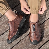 baratos Sapatos Casuais com Cadarço-Tênis masculino marrom estiloso – leve, confortável e com design respirável para uso o dia todo, ideal para o dia a dia e eventos casuais.