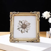 abordables Sculptures-Cadre photo décoratif à motif tridimensionnel de style européen (1 pièce), idéal pour la décoration de photos dans une chambre ou un bureau, accessoire de photographie et décoration murale.