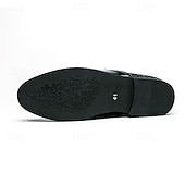baratos Sapatos masculinos-Sapatilhas Slip-On Douradas com Glitter de Mardi Gras Masculinas – Sapatos Formais Brilhantes para Ocasiões Especiais Festas e Celebrações de Carnaval